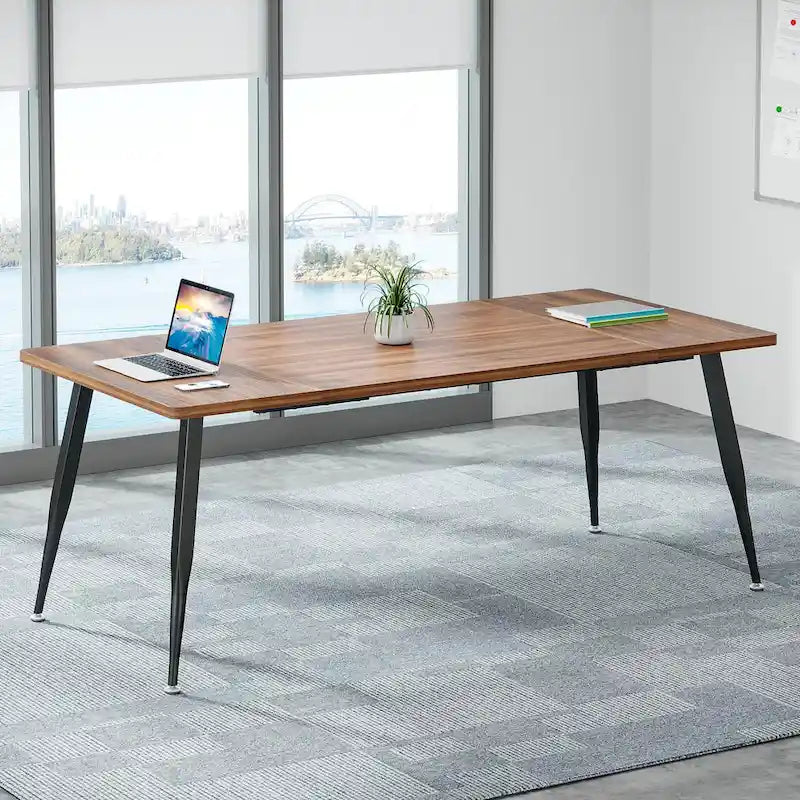 6FT Large Modern Conference Table for Meeting Room - N/A