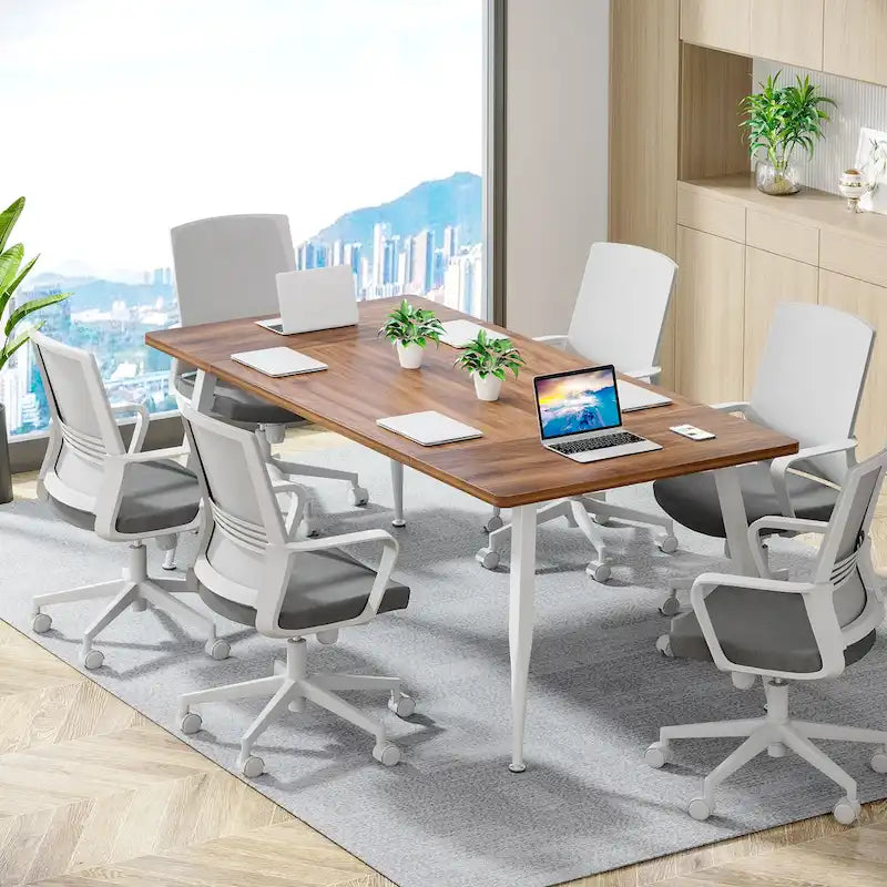 6FT Large Modern Conference Table for Meeting Room - N/A