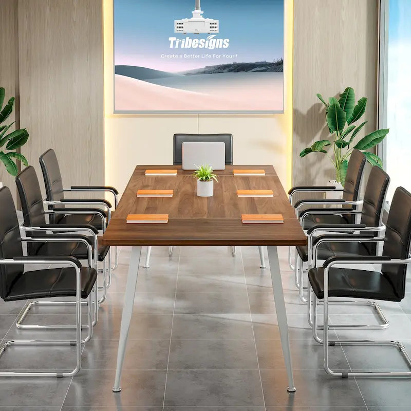6FT Large Modern Conference Table for Meeting Room - N/A
