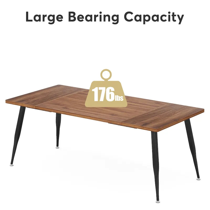 6FT Large Modern Conference Table for Meeting Room - N/A