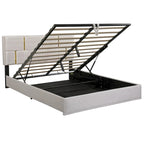 2-Pieces Bedroom Sets Queen Size Bed with Storage Ottoman