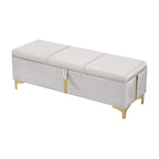 2-Pieces Bedroom Sets Queen Size Bed with Storage Ottoman