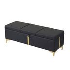 2-Pieces Bedroom Sets Queen Size Bed with Storage Ottoman