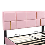 2-Pieces Bedroom Sets Queen Size Bed with Storage Ottoman