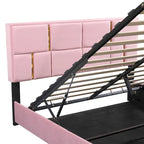 2-Pieces Bedroom Sets Queen Size Bed with Storage Ottoman