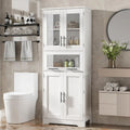 Bathroom Cabinet, Tall Kitchen Pantry Cabinet with Doors and Adjustable Shelf