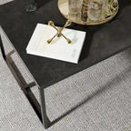 Frame Coffee Table Rectangular Cocktail Table Marble Metal Sofa Table