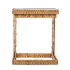 SEI Furniture Ivyside Coastal Natural Woven Fiber Glass End Nesting C Tables