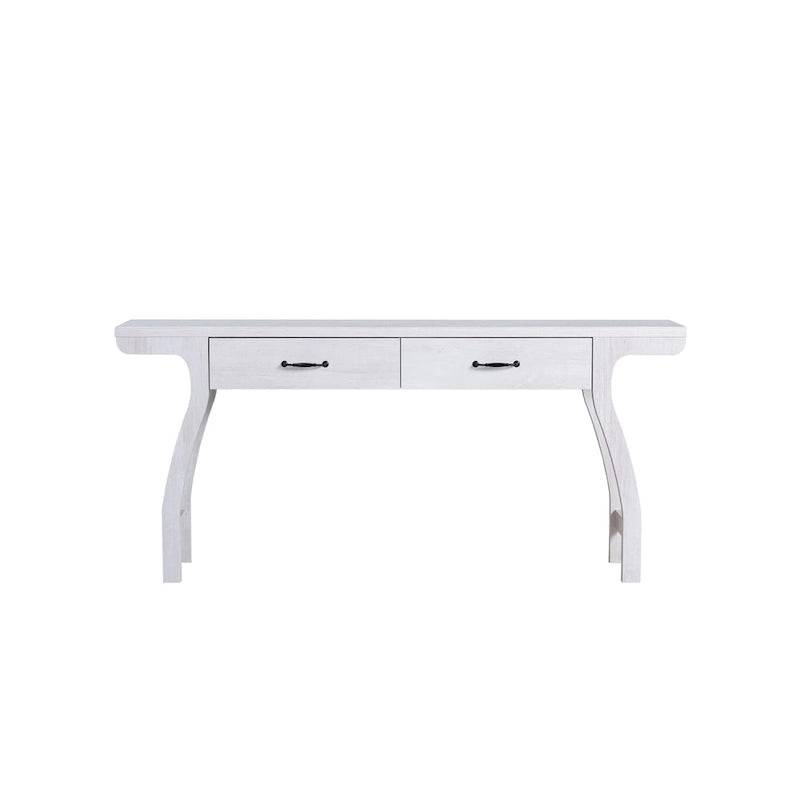 Jessica Contemporary White Oak 70-inch 2-Drawer Console Table by Furniture of America