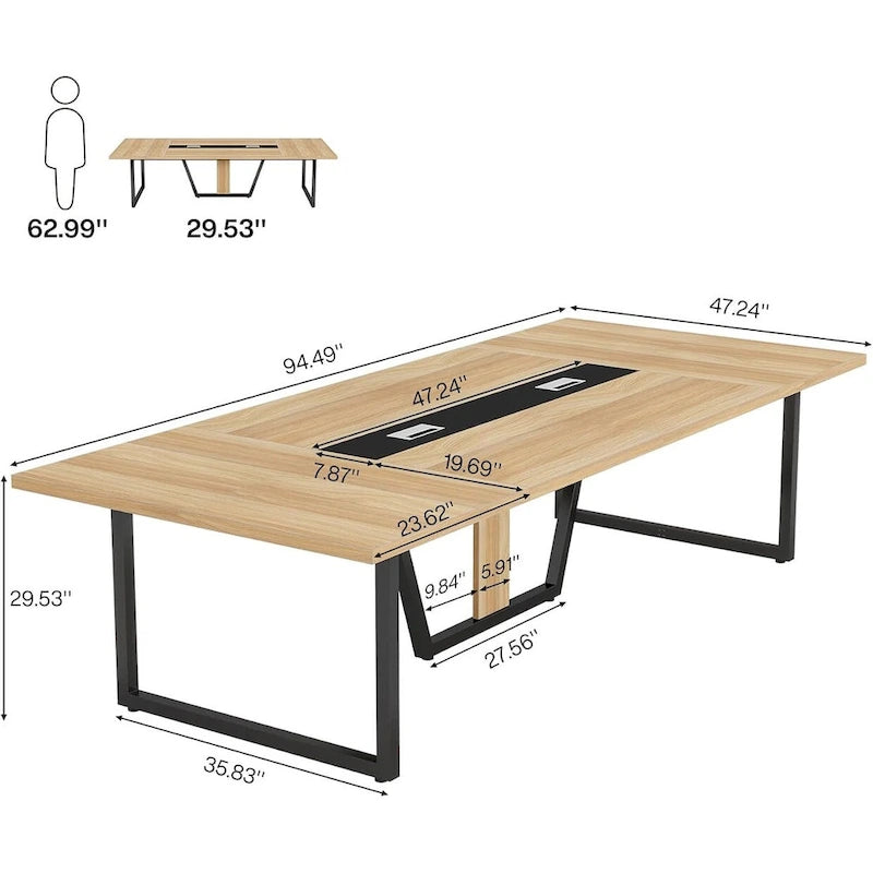 8FT Conference Table for 10 People