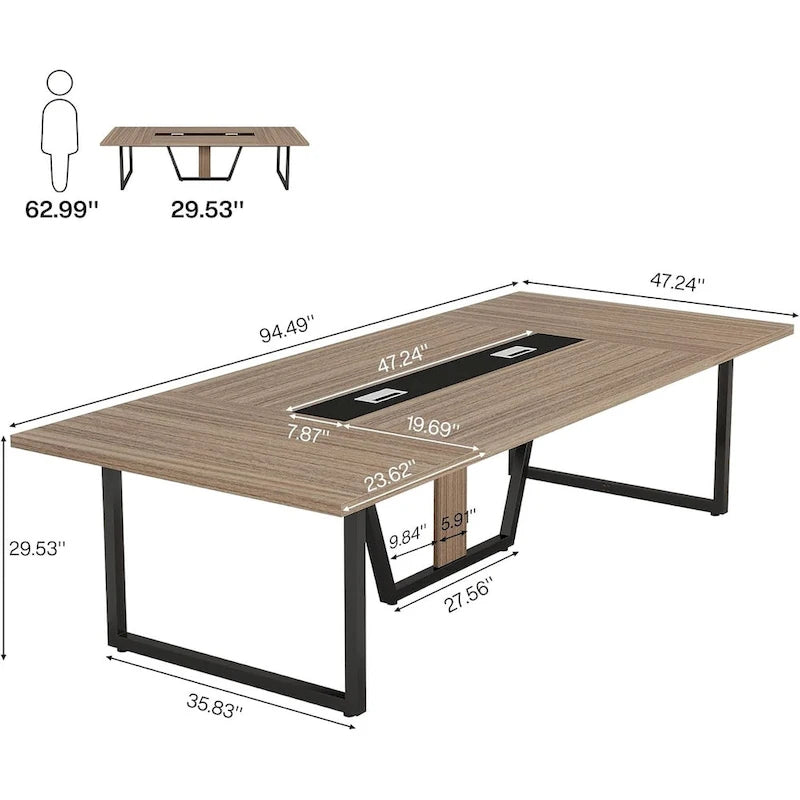 8FT Conference Table for 10 People