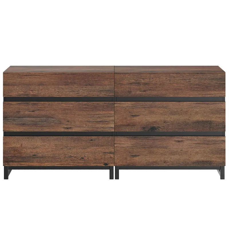 2 in 1 Modern Sideboard with 6 Drawers
