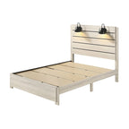 Edyth 5 Piece White LED Panel Bedroom Set - Photo 5