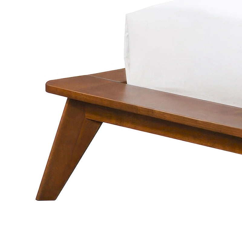 Midcentury Low Engineered Wood Bed - Full - Photo 3