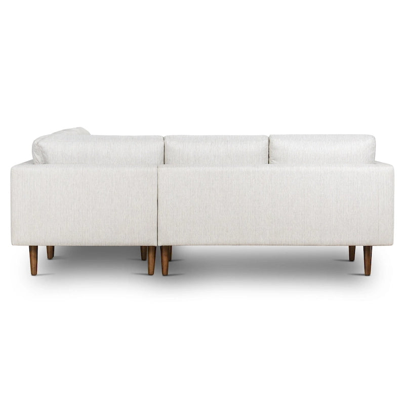 & Fabric 98" Corner Solid Wood Sectional Sofa - Photo 3