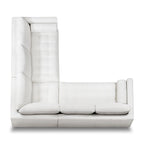 & Fabric 98" Corner Solid Wood Sectional Sofa - Photo 4