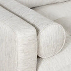 & Fabric 98" Corner Solid Wood Sectional Sofa - Photo 9