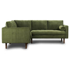 & Fabric 98" Corner Solid Wood Sectional Sofa - Photo 14