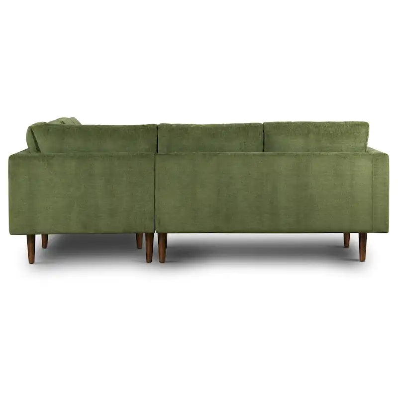 & Fabric 98" Corner Solid Wood Sectional Sofa - Photo 16