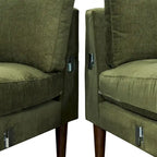 & Fabric 98" Corner Solid Wood Sectional Sofa - Photo 23