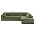 And Corner Solid Wood Sectional