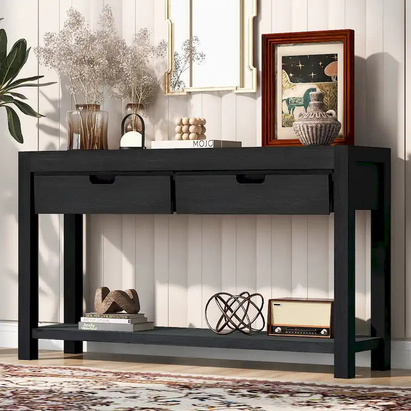Console Table with 2 Drawers and 1 Shelf