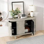 47.2-Inch Wooden Console Table & Coffee Bar Cabinet