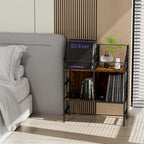 Vinyl Record Holder Storage Rack - 10D x 27.8W x 34.5H