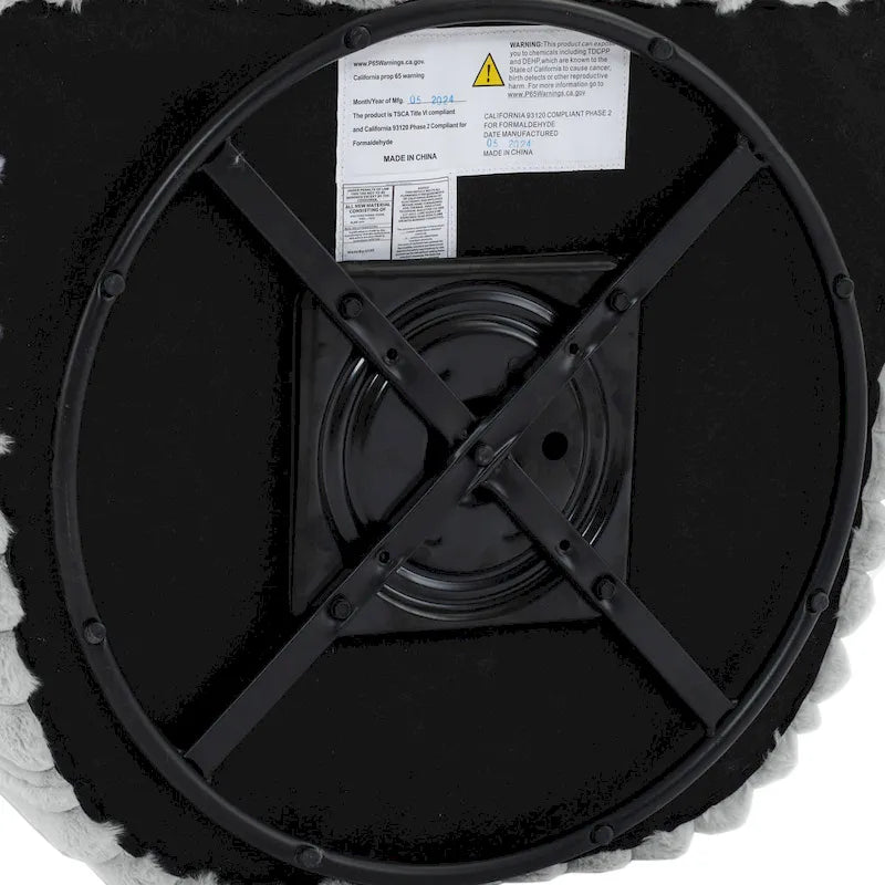 2 Set Modern 49 Upholstered Plush Corduroy Swivel Barrel Accent Chair