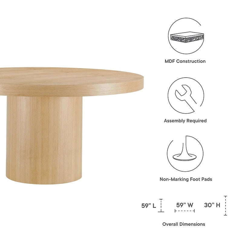 Gratify 60 Round Dining Table