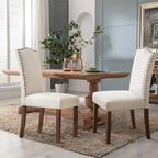 Dining Chairs Set Of 2, Mid-Century Modern Dinning Chairs, Living Room Bedroom Outdoor Lounge Chair, White Kitchen Accent Chairs