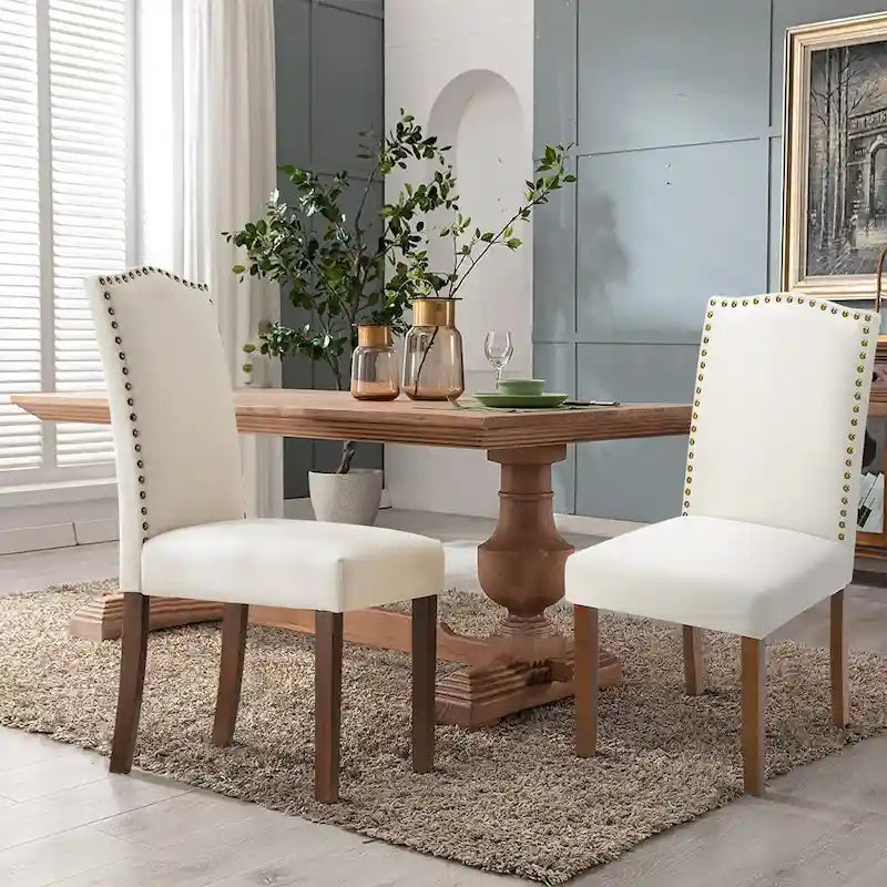 Dining Chairs Set Of 2, Mid-Century Modern Dinning Chairs, Living Room Bedroom Outdoor Lounge Chair, White Kitchen Accent Chairs