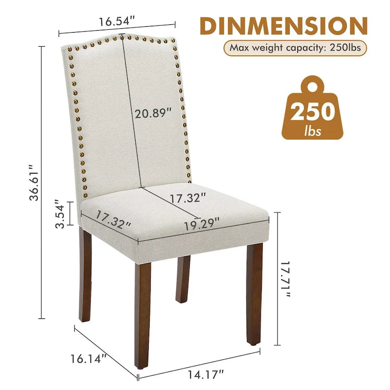 Dining Chairs Set Of 2, Mid-Century Modern Dinning Chairs, Living Room Bedroom Outdoor Lounge Chair, White Kitchen Accent Chairs