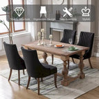 Wingback Upholstered Dining Chairs Set of 2, Fabric Side Dining Room Chairs, Living Room Chairs for Home Kitchen