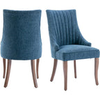 Wingback Upholstered Dining Chairs Set of 2, Fabric Side Dining Room Chairs, Living Room Chairs for Home Kitchen