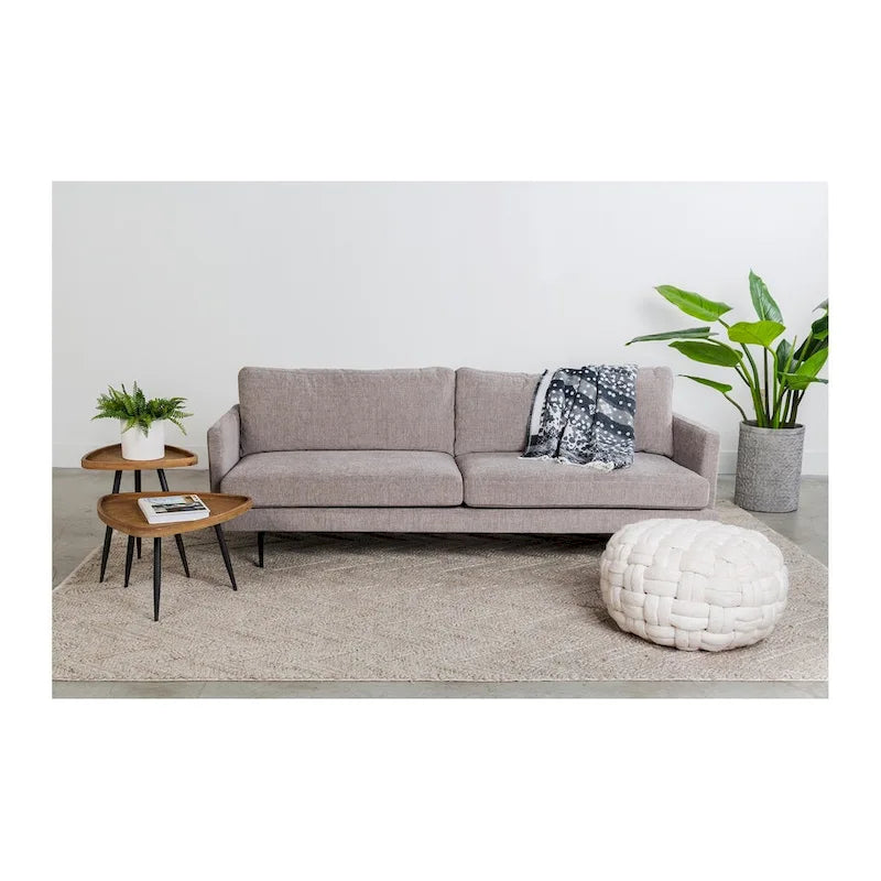 Macari Rollins Rattan Top Side Table - 17W x 17D x 19H