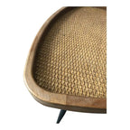 Macari Rollins Rattan Top Side Table - 17W x 17D x 19H