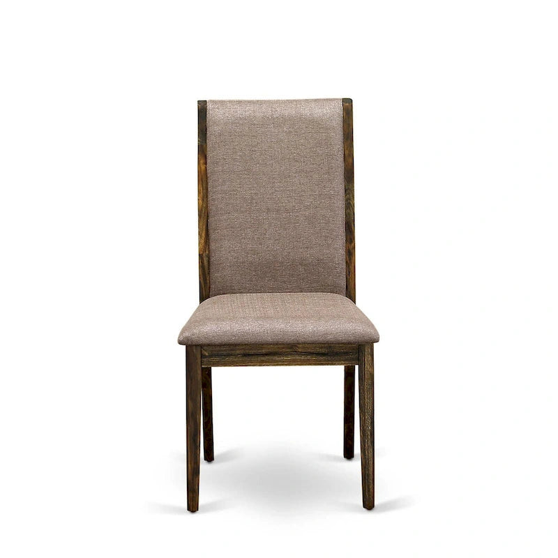 11 Walnut Dining Table Set - A Wooden Table And 10 Linen Fabric Upholstered Chairs(finish Options) - Photo 16