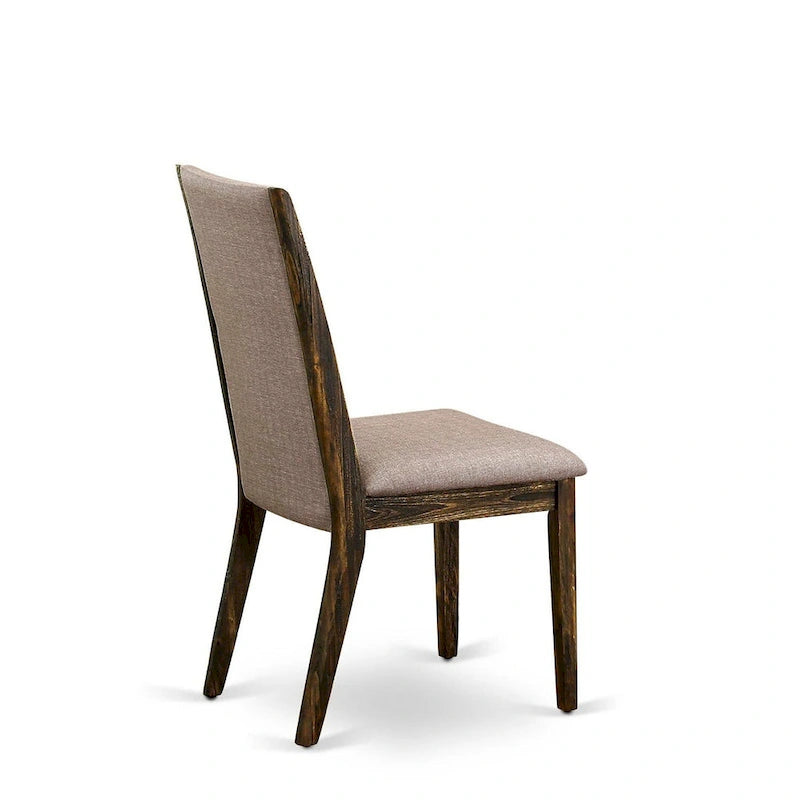 11 Walnut Dining Table Set - A Wooden Table And 10 Linen Fabric Upholstered Chairs(finish Options) - Photo 17