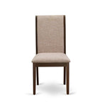 11 Walnut Dining Table Set - A Wooden Table And 10 Linen Fabric Upholstered Chairs(finish Options) - Photo 24