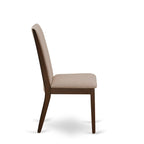 11 Walnut Dining Table Set - A Wooden Table And 10 Linen Fabric Upholstered Chairs(finish Options) - Photo 26