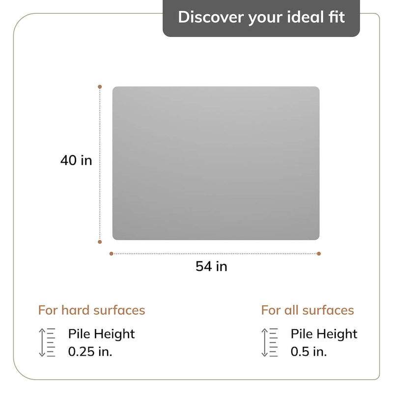 Jani 36 x 48 1/4 Rug'd Chair Mat