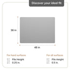 Jani 36 x 48 1/4 Rug'd Chair Mat