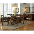 Faux Leather Simply Solid Kern Solid Wood 9 - Piece Dining Collection - Photo 1