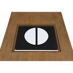 Contemporary Wood Rectangular Coffee Table