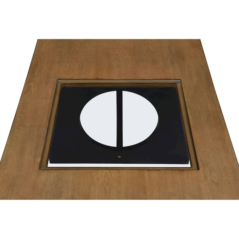 Contemporary Wood Rectangular Coffee Table