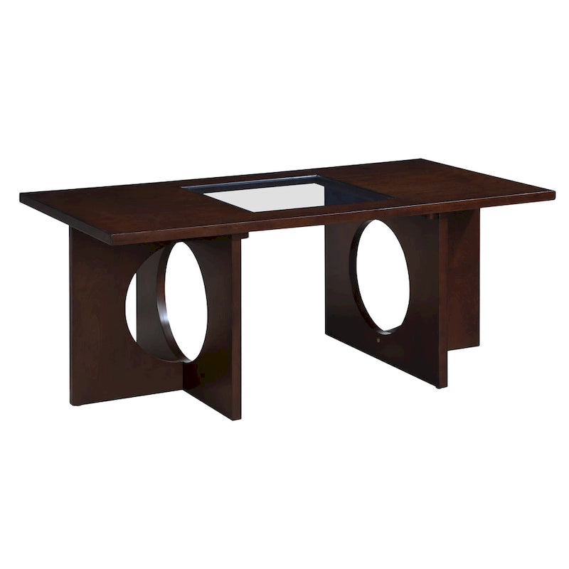 Contemporary Wood Rectangular Coffee Table