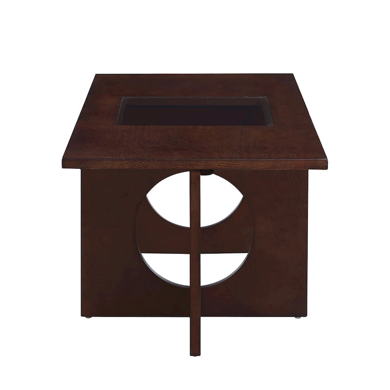 Contemporary Wood Rectangular Coffee Table